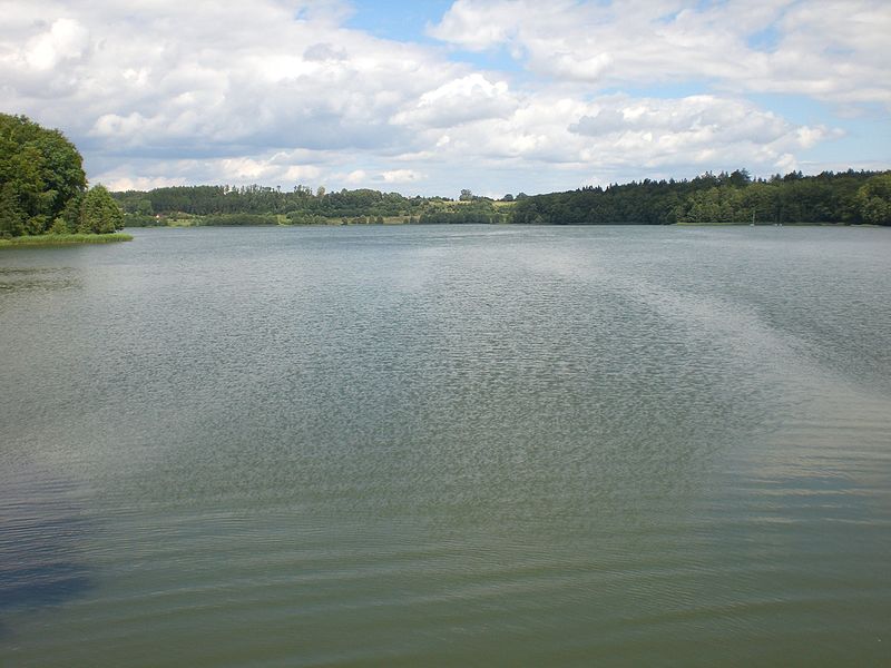 Jezioro Klasztorne Duże w Kartuzach, autor: Gdaniec, źródło: commons.wikimedia.org