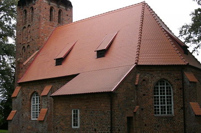 Stary Jarosław kościół  pw. Podwyższenia Krzyża Świętego, XIV/XV, poł. XIX